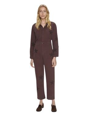 NWT 🏷️ PISTOLA CAMPBELL AVIATOR JUMPSUIT IN ROYAL COFFEE ⭐️